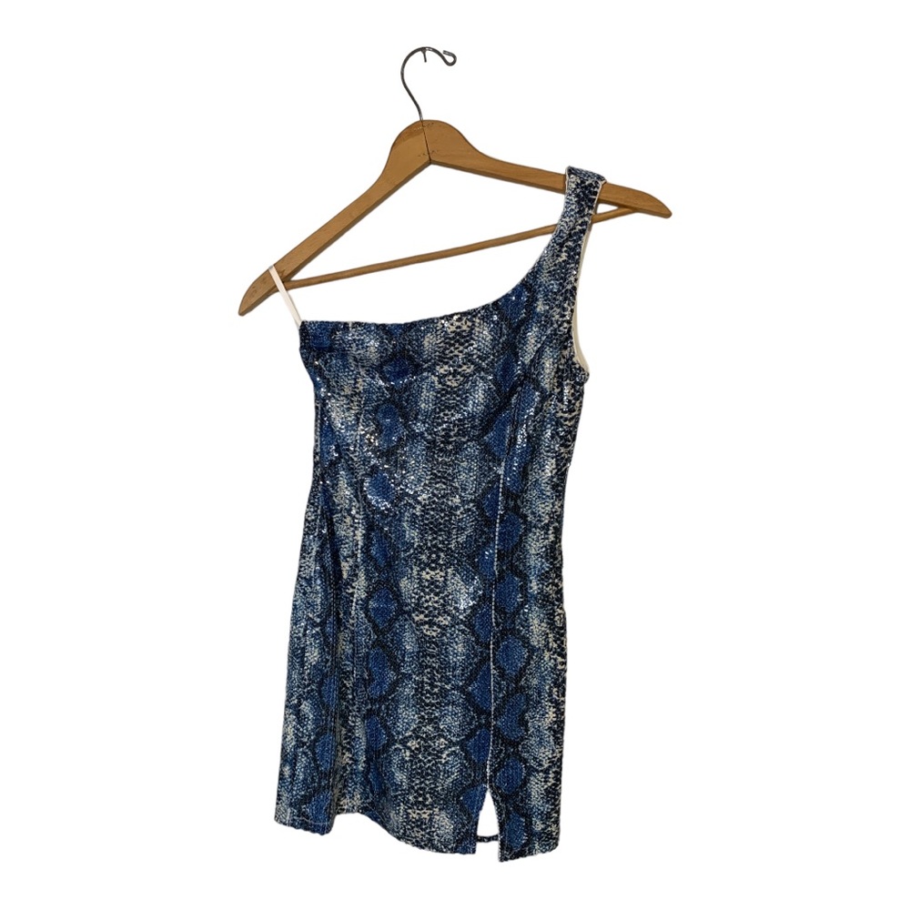 Superdown Revolve Sequin Snakeskin Renee Mini Dress XS